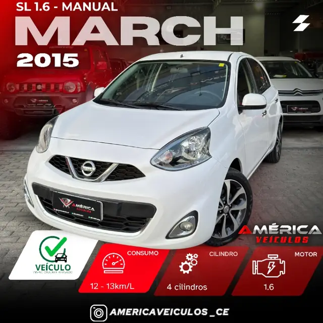 Carro Nissan March 2015 1.6 16V SL (Flex)
