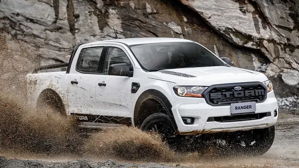 Histórico de vendas dos últimos cinco anos de carros da Ford, aponta Ranger como modelo que mais apresentou equilíbrio nas vendas.  