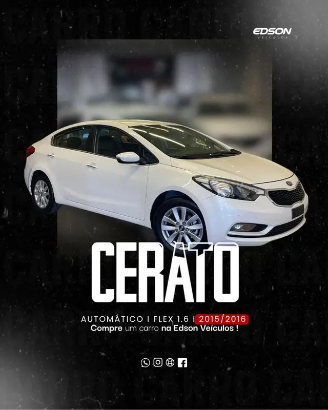 Carro Kia Cerato 2016 SX 1.6 (Aut) (Flex)