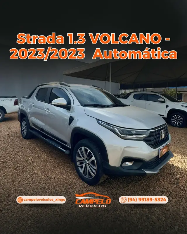 Carro Fiat Strada 2023 Volcano 1.3 8V CD AT