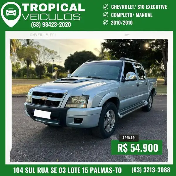 Carro Chevrolet S10 Cabine Dupla 2010 S10 Advantage 4x2 2.4 (Flex) (Cab Dupla)