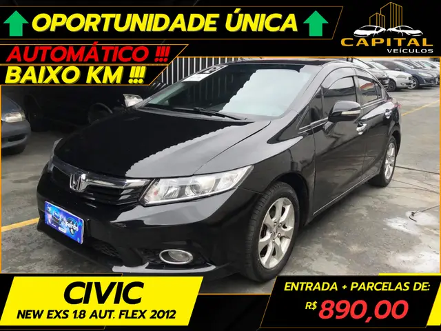Carro Honda Civic 2012 New  EXS 1.8 16V i-VTEC (Aut) (Flex)