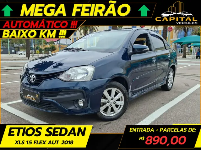 Carro Toyota Etios Sedan 2018 XLS 1.5 (Aut) (Flex)