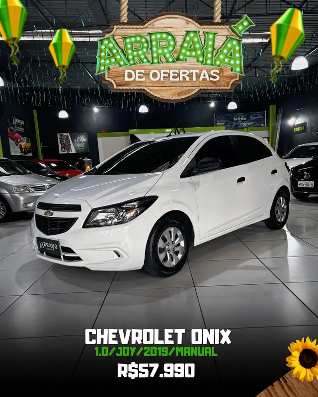 Carro Chevrolet Onix 2019 1.0 Joy SPE/4