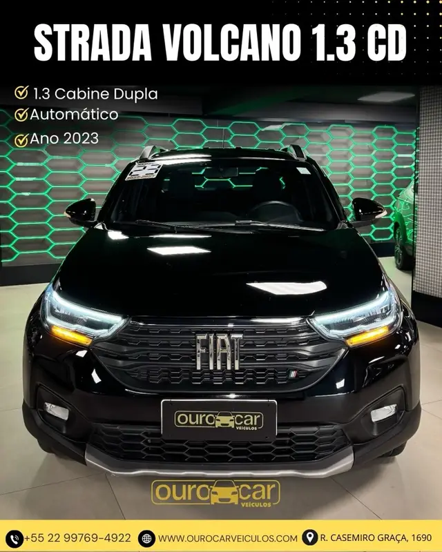 Carro Fiat Strada 2023 Volcano 1.3 8V CD AT