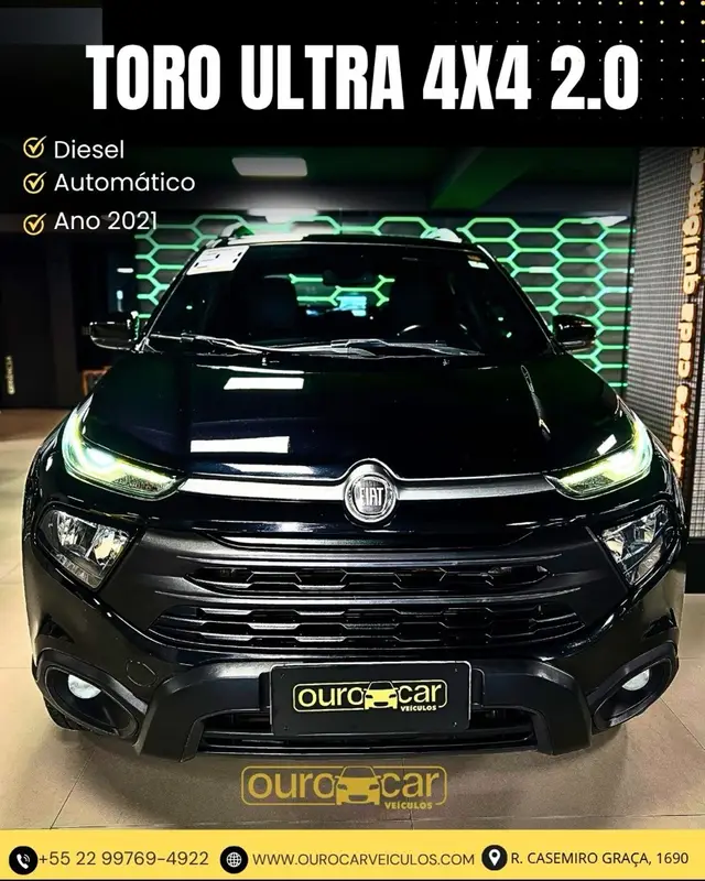 Carro Fiat Toro 2021 Ultra 2.0 16V 4x4 Diesel Aut.