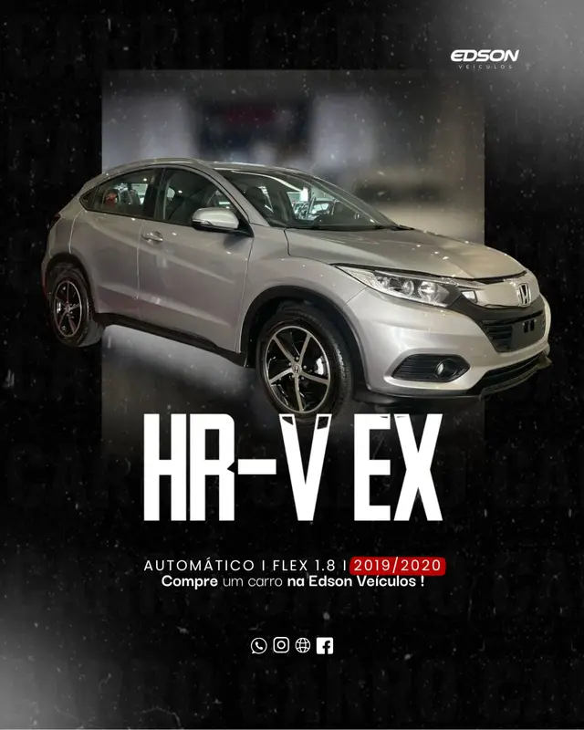 Carro Honda HR-V 2020 EX CVT 1.8 I-VTEC FlexOne