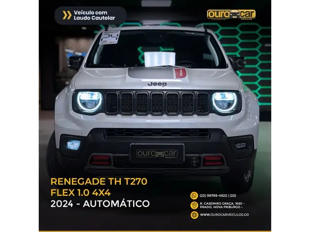 Carro Jeep Renegade 2024 Trailhawk T270 1.3 Turbo 4x4