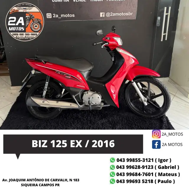 Moto Honda Biz 125i 2016 Flex