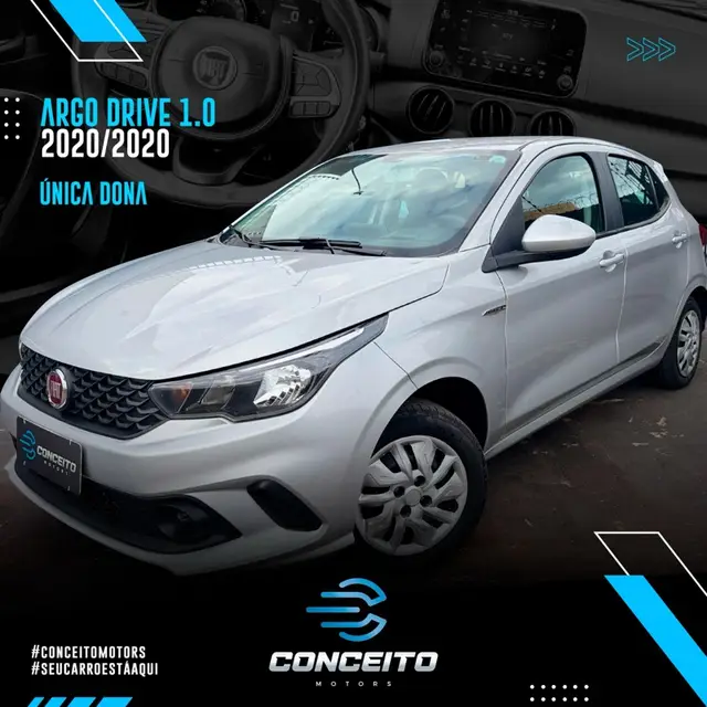 Carro Fiat Argo 2020 Drive 1.0 Firefly (Flex)