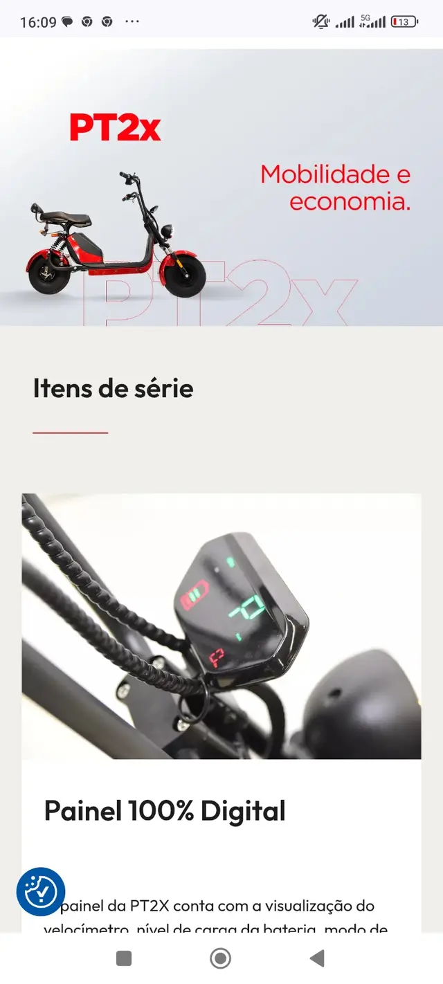 Moto Shineray PT2 2025 S