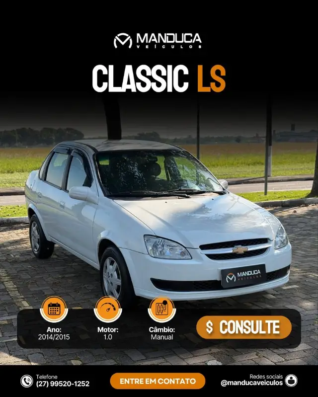 Carro Chevrolet Classic 2015 LS 1.0 VHCE (Flex)