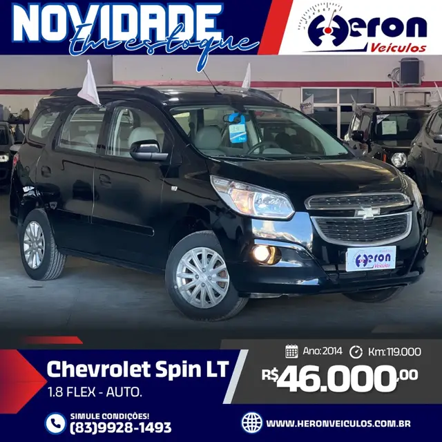 Carro Chevrolet Spin 2014 LT 5S 1.8 (Aut) (Flex)