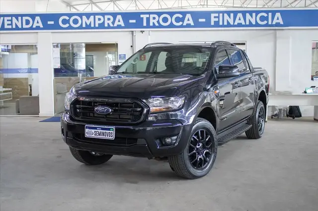 Carro Ford Ranger Cabine Dupla 2023 Black 2.2 Turbodiesel 4x2 (Aut)
