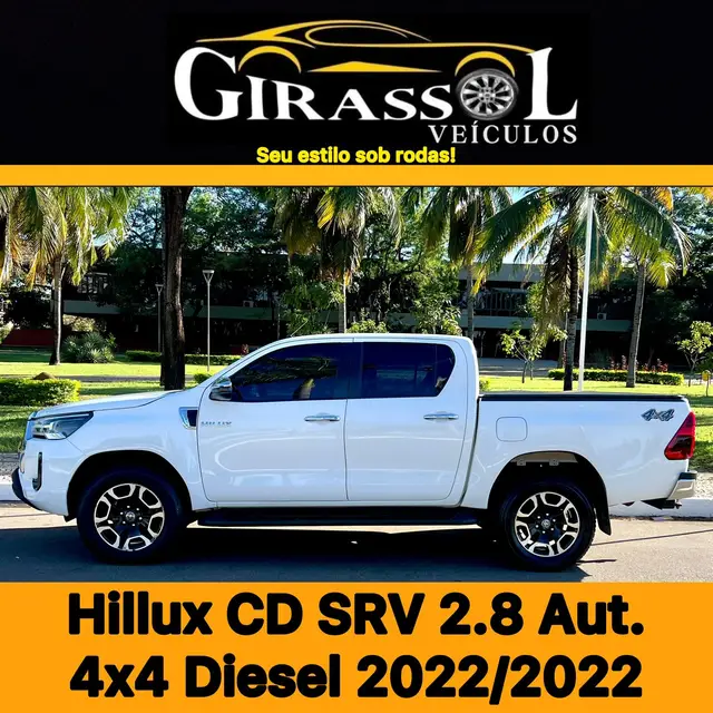 Carro Toyota Hilux Cabine Dupla 2022 SRV 2.8 TDI CD 4x4 (Aut)