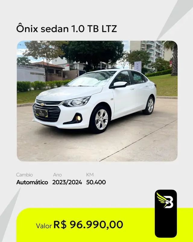 Carro Chevrolet Onix Plus 2024 LTZ 1.0 Turbo (Aut.)