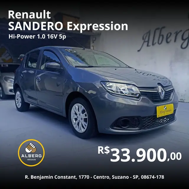 Carro Renault Sandero 2015 Expression 1.0 16V (Flex)