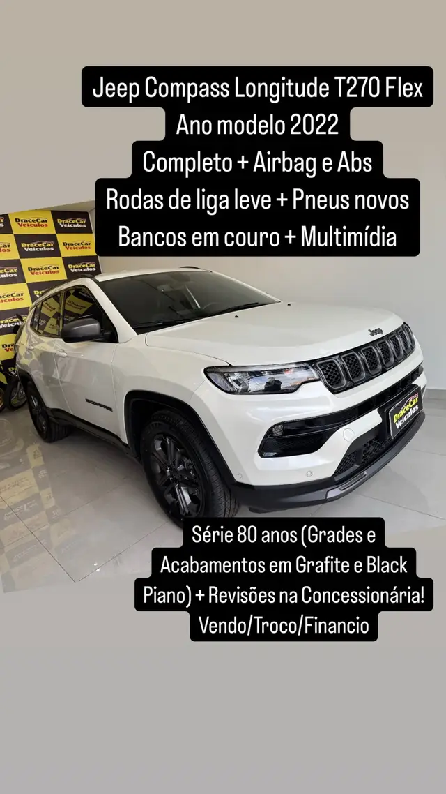 Carro Jeep Compass 2022 Longitude 1.3 T270 (Aut) (Flex)