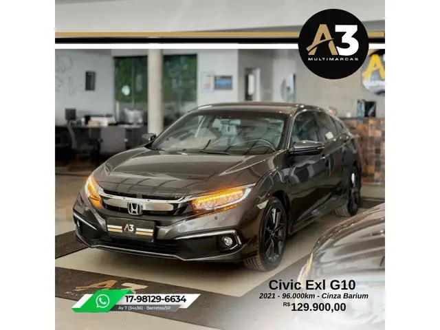 Carro Honda Civic 2021 EXL 2.0 i-VTEC CVT