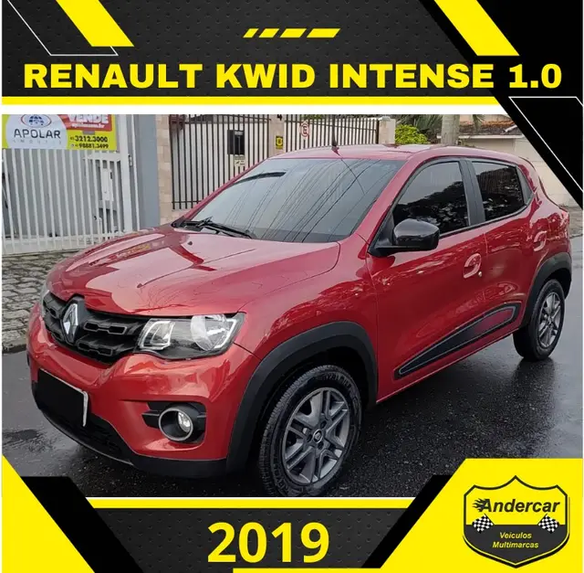 Carro Renault Kwid 2019 Intense 1.0 12v SCe (Flex)