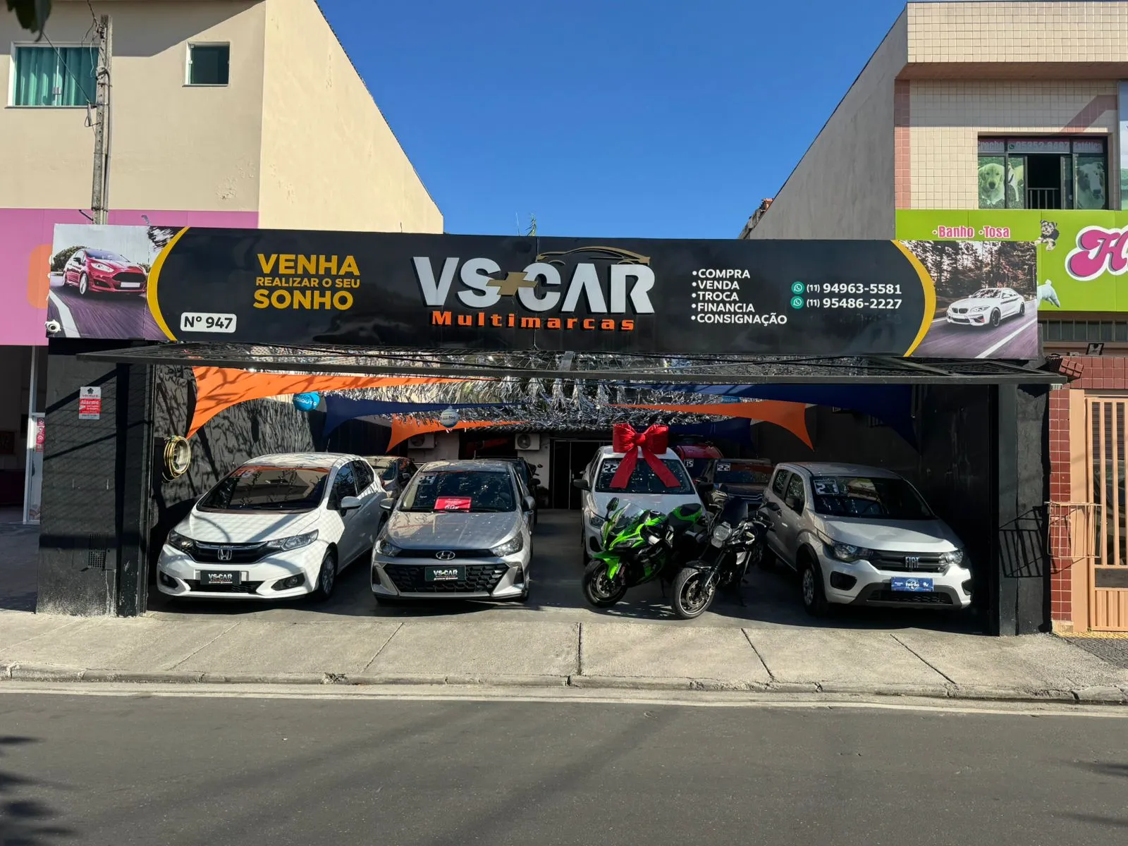 Fachada da loja Veículos à venda em Vs+Car multimarcas - Suzano - SP | Mobiauto