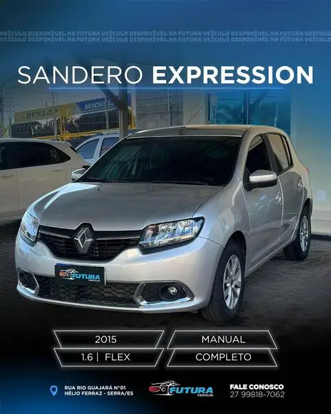Carro Renault Sandero 2015 Expression 1.6 8V