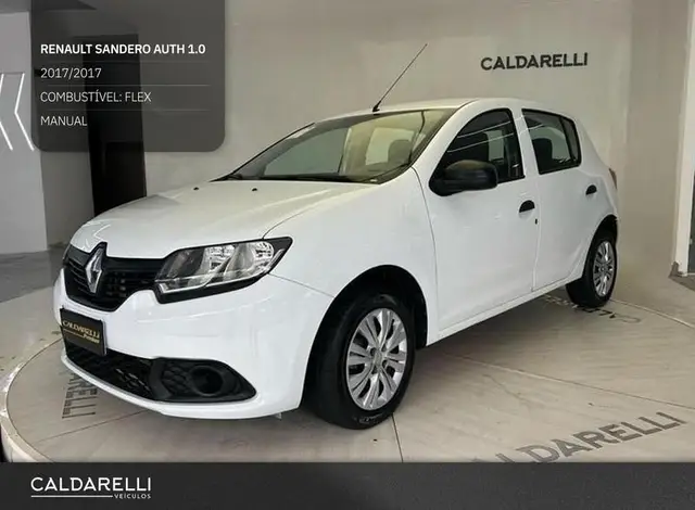 Carro Renault Sandero 2017 Authentique 1.0 12V SCe (Flex)