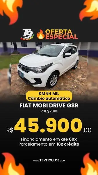 Carro Fiat Mobi 2018 FireFly Drive 1.0 (Flex)