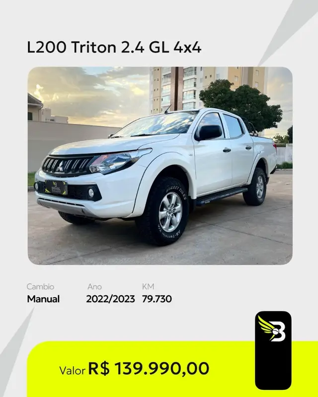 Carro Mitsubishi L200 Triton Sport 2023 GLS 2.4