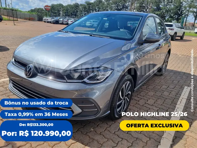 Carro Volkswagen Polo 2026 Highline TSI 1.0 Flex 12V Aut.