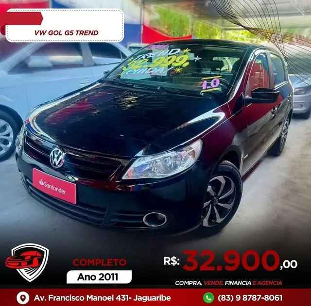 Carro Volkswagen Gol 2011 1.0 (G5) (Flex)