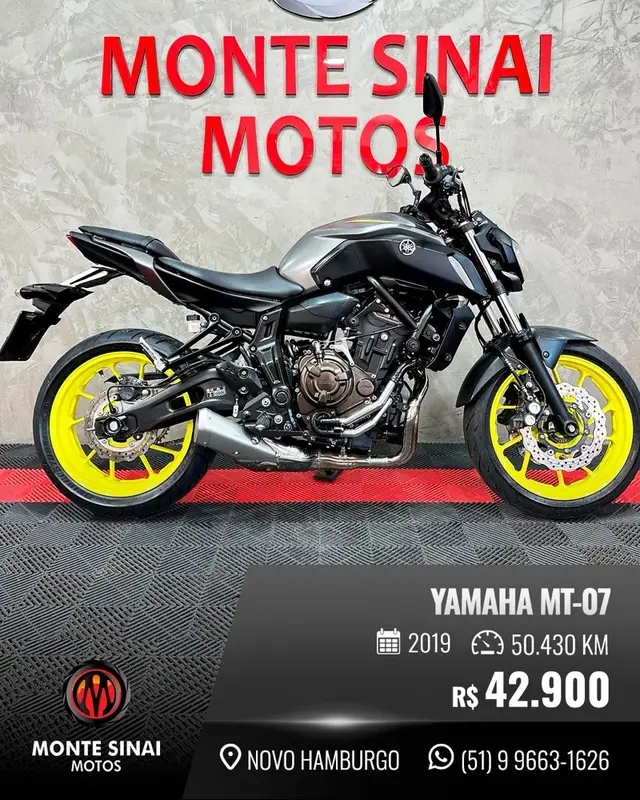 Moto Yamaha MT-07 2019 ABS