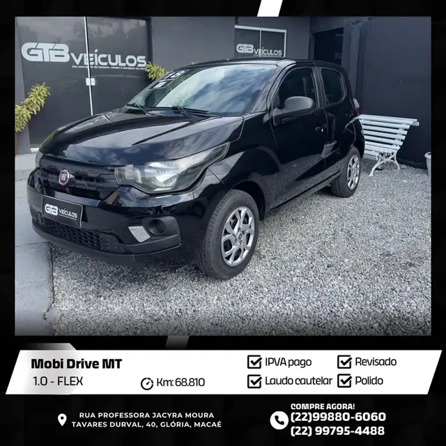 Carro Fiat Mobi 2018 FireFly Drive 1.0 (Flex)