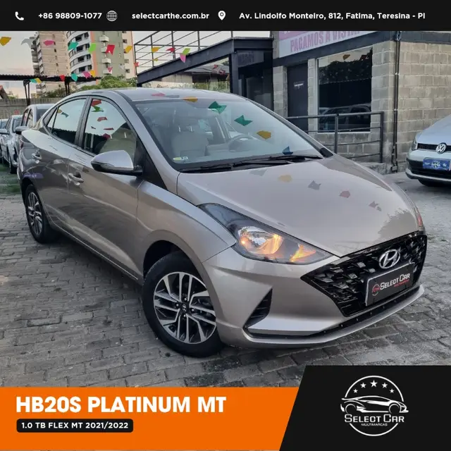Carro Hyundai HB20S 2022 Platinum Bluelink 1.0 Turbo (Flex)
