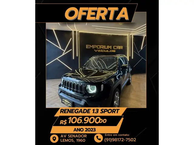 Carro Jeep Renegade 2023 Sport T270 1.3 Turbo 4x2
