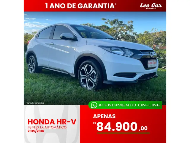 Carro Honda HR-V 2016 LX CVT 1.8 I-VTEC FlexOne