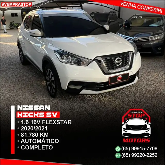 Carro Nissan Kicks 2021 1.6 SV CVT Pack Plus (Flex)