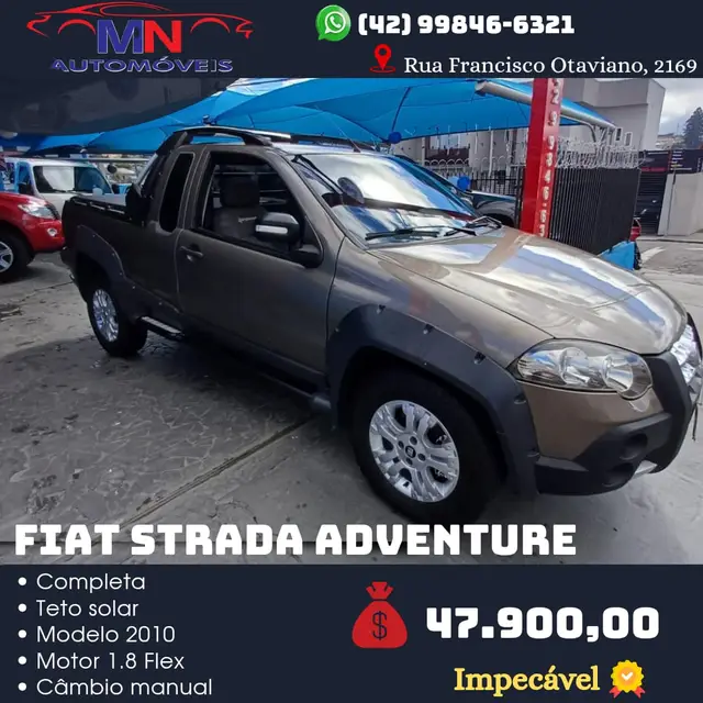 Carro Fiat Strada 2010 Adventure Locker 1.8 8V (Flex) (Cabine Estendida)