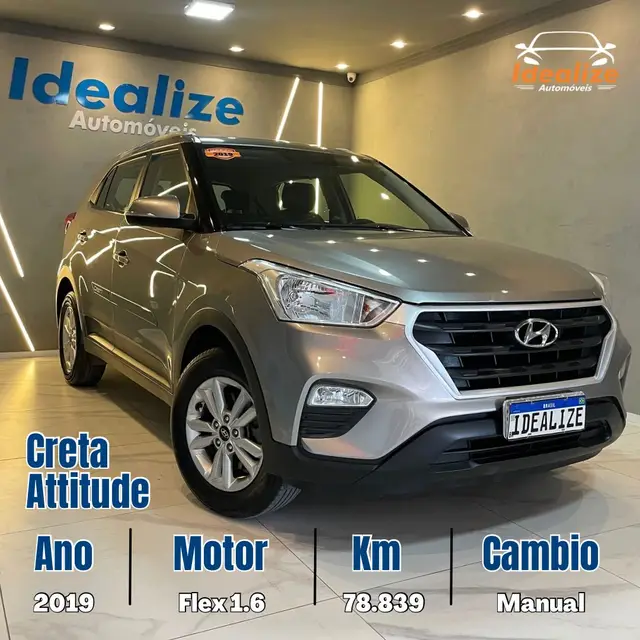 Carro Hyundai Creta 2019 Attitude 1.6 (Flex)