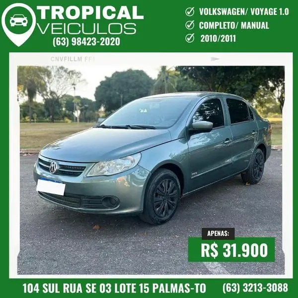 Carro Volkswagen Voyage 2011 1.0 MPI City (Flex)
