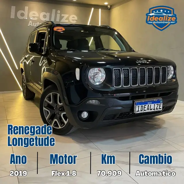 Carro Jeep Renegade 2019 Longitude 1.8 4x2 (Aut) (Flex)