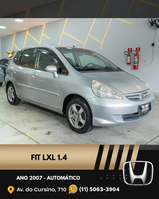 Carro Honda Fit 2007 LXL 1.4 (aut)