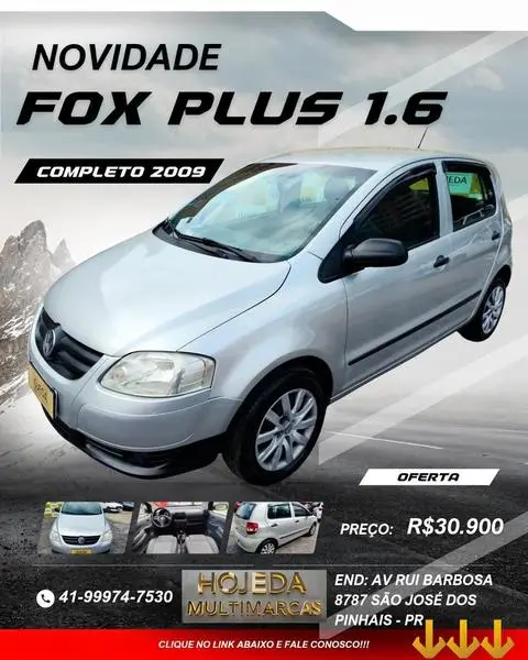 Carro Volkswagen Fox 2008 Plus 1.6 8V (Flex)