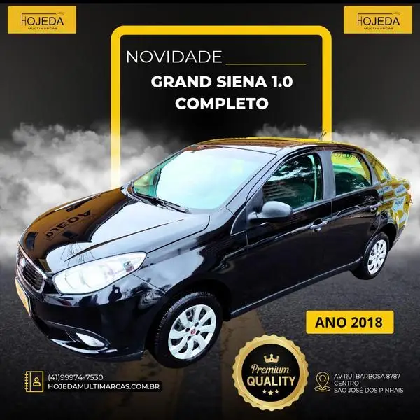 Carro Fiat Grand Siena 2018 Attractive 1.0 (Flex)