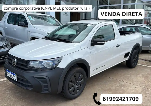 Carro Volkswagen Saveiro 2026 Robust Total Flex CS
