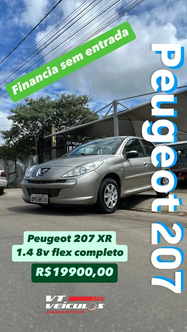 Carro Peugeot 207 2013 Hatch XR 1.4 8V (flex) 2p