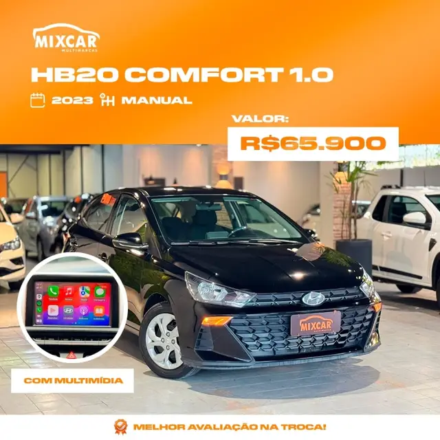 Carro Hyundai HB20 2023 Comfort 1.0 (Flex)