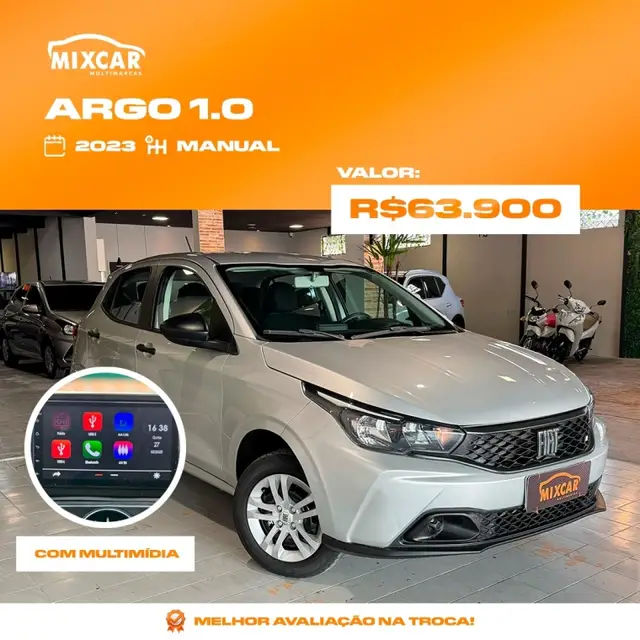 Carro Fiat Argo 2023 1.0 (Flex)