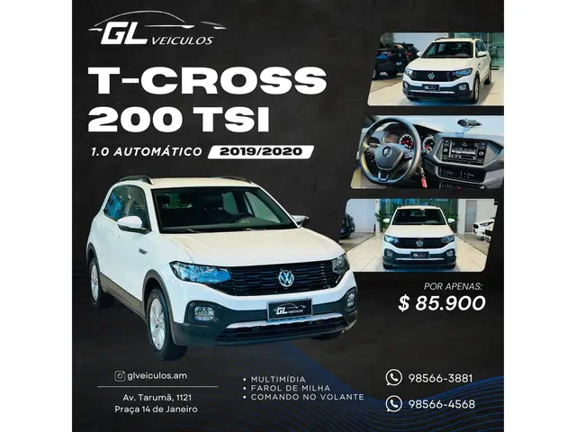 Carro Volkswagen T-Cross 2020 1.0 200 TSI 12V (Aut) (Flex)