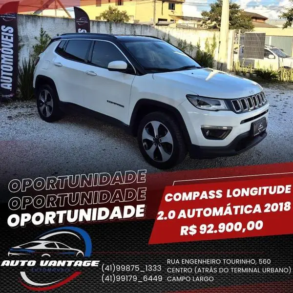 Carro Jeep Compass 2018 2.0 Longitude 4x2 (Aut) (Flex)